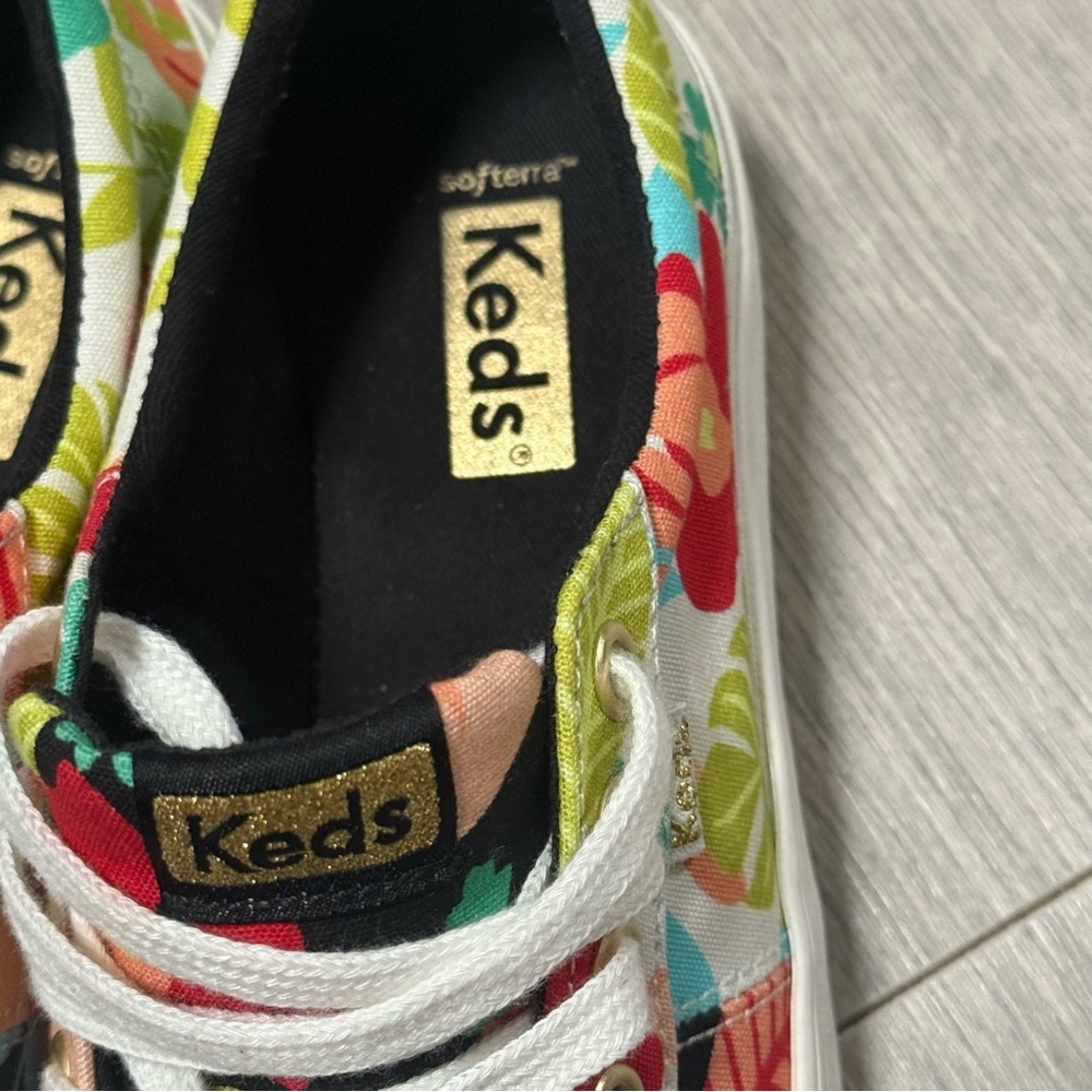 Keds Kids Tropical Like New Colorful Floral Sneakers Size 4 — image 4 of 8